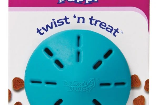 PETSAFE Busy Buddy Puppy Twist ‘n Treat  (S) Refillable dog chew toy