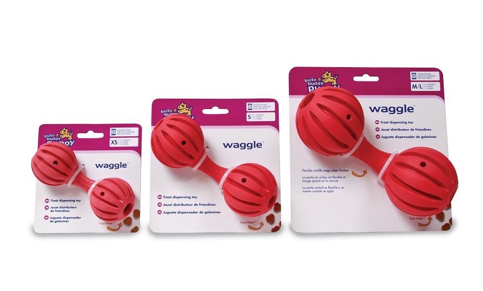 PETSAFE Busy Buddy Waggle (M) - Puppy Treat dispensing toy