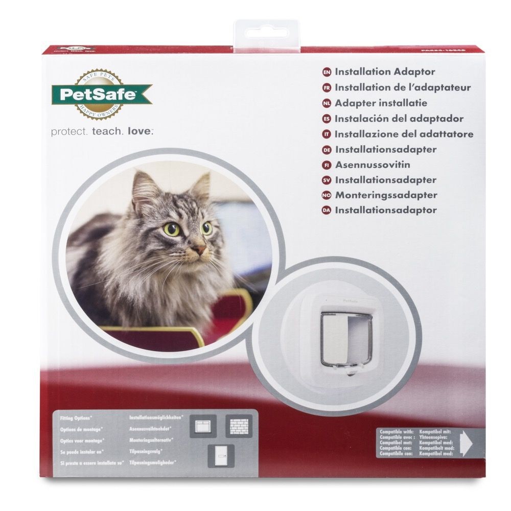 PetSafe Microchip Cat Flap Installation ADAPTER KIT - WHITE