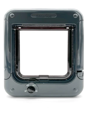 CAT MATE CP358G ROTARY 4 WAY LOCKING CAT FLAP - DARK GREY - Closer Pets