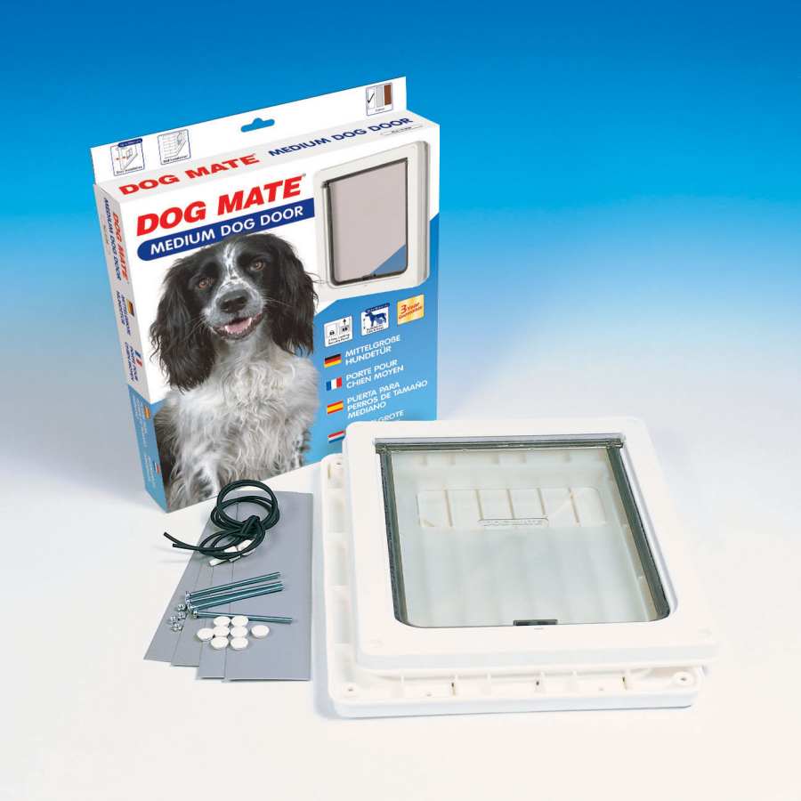 Dog Mate 215W  Medium Dog Door/ White - Closer Pets